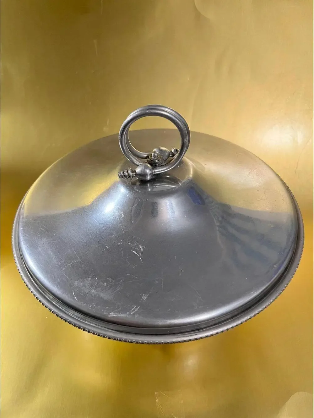 Vintage B. W. Buenilum Aluminum Covered Casserole Pyrex Bowl Inside Made in USA
